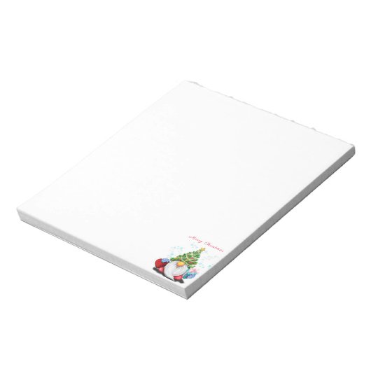 クリスマスの木の帽子とギフトと可愛い格言-おもしろい ノートパッド (回転)