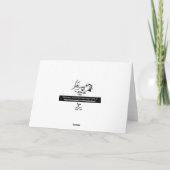 クリスマスの木の戦いの休日カード シーズンカード (裏面)