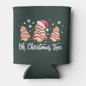 クリスマスの木よ メリークリスマスデビー クッキー 缶クーラー (正面)