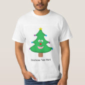 クリスマスの木ワイシャツ Tシャツ (正面)