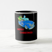 クリスマスの木製トラック マグカップ (中央)