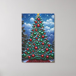 クリスマスの木 キャンバスプリント