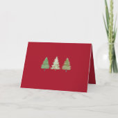 クリスマスの木 Corporate Merry Christmas Trees Company Lo シーズンカード (裏面)