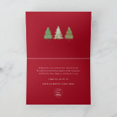 クリスマスの木 Corporate Merry Christmas Trees Company Lo シーズンカード (内部)