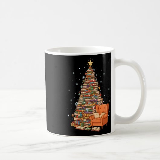 クリスマスの本が好きな先生・司書のための面白い本 コーヒーマグカップ (右)