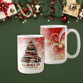 クリスマスの本で埋め尽くされた陶器マグ コーヒーマグカップ