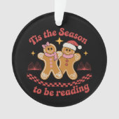 クリスマスの本を読む季節に オーナメント (正面)