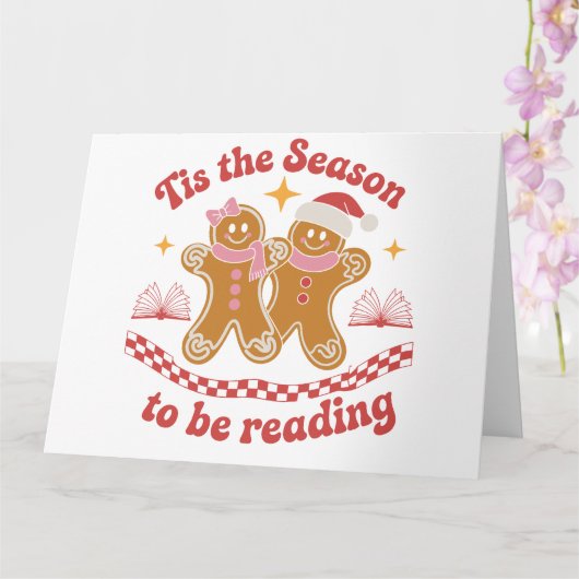 クリスマスの本を読む季節 カード (蘭)