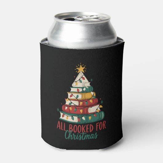 クリスマスの本棚スタックライト クリスマス 缶クーラー (缶正面)
