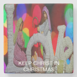 クリスマスの本質を愛と共に - 降臨の情景 ストーンコースター