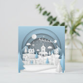クリスマスの村のカード (スタンド正面)