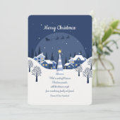 クリスマスの村のホリデーカード 招待状 (スタンド正面)