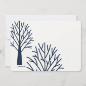 クリスマスの村の写真の休日カード 招待状 (裏面)