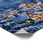 クリスマスの村の魔法を信じて ポスター (角)