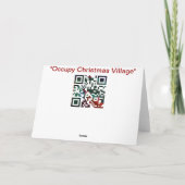 クリスマスの村を占めて下さい シーズンカード (裏面)