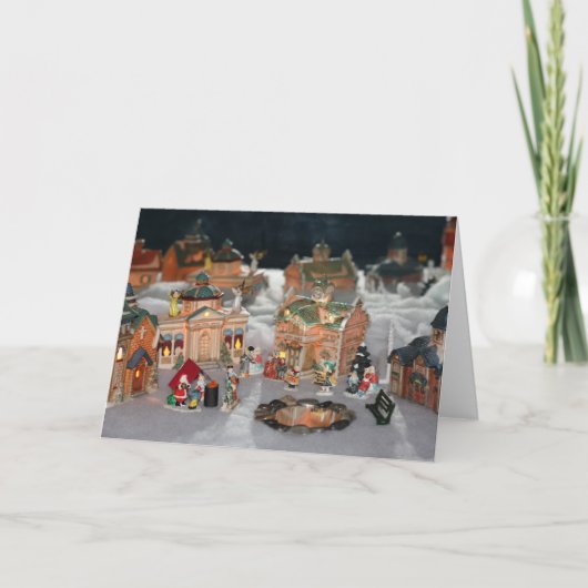 クリスマスの村を占めて下さい シーズンカード (正面)