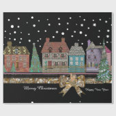 クリスマスの村15のft ラッピングペーパー (フラット)