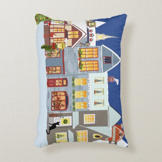 クリスマスの村 アクセントクッション (正面(垂直))