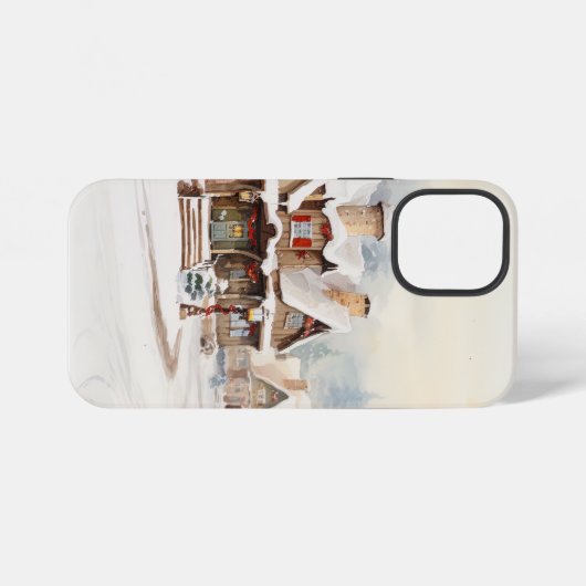 クリスマスの村 iPhoneケース (裏面横)