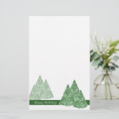 クリスマスの松の木の文房具- TBA 便箋 (スタンド正面)