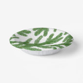 クリスマスの松の枝 ペーパーボウル (傾斜あり)