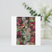 クリスマスの松ぼっくり飾り シーズンカード (スタンド正面)