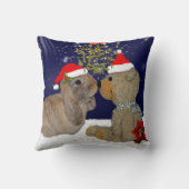 クリスマスの枕のバニー愛 クッション (裏面)