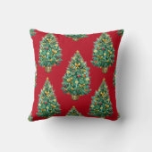 クリスマスの枕(赤い) クッション (裏面)