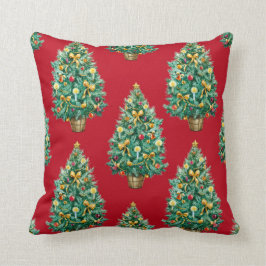 クリスマスの枕(赤い) クッション