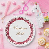 クリスマスの果実のリースのカスタムな紙皿 ペーパープレート (パーティー)