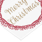 クリスマスの果実のリースのテーブルのランナー ショートテーブルランナー (コーナー)