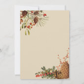 クリスマスの果実の結婚式招待状 招待状 (裏面)