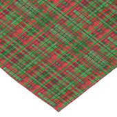 クリスマスの格子縞のタータンチェックのテーブルのランナー ショートテーブルランナー (コーナー)