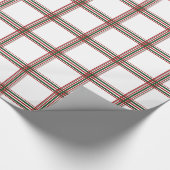 クリスマスの格子縞 ラッピングペーパー (角)