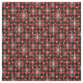 クリスマスの格子雪 ファブリック (見本)