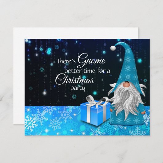 クリスマスの格言の良い時間があるパーティー 招待状 (正面/裏面)