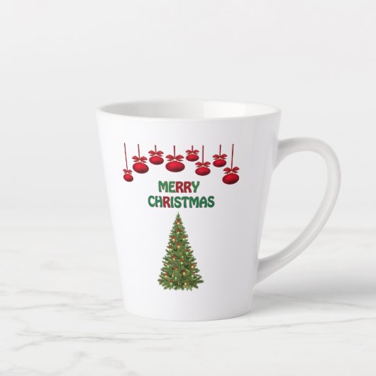 クリスマスの森のツリー装飾ライト カフェラテマグ (右)