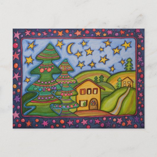 クリスマスの森林 シーズンポストカード (正面)