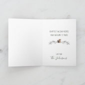 クリスマスの森静かの雪 シーズンカード (内部)