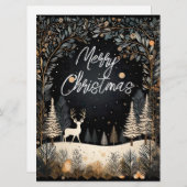 クリスマスの森 シーズンカード (正面/裏面)