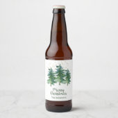 クリスマスの森 ビールボトルラベル ビールラベル (正面)
