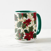 クリスマスの植物がいっぱい コーヒーマグ マグカップ (正面右)