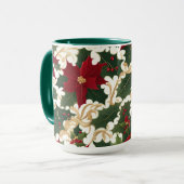 クリスマスの植物がいっぱい コーヒーマグ マグカップ (正面左)