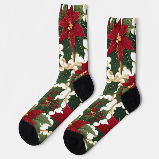 クリスマスの植物がたくさんソックス ソックス (左)