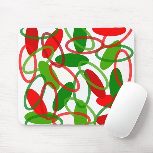 クリスマスの楕円 マウスパッド (マウス)