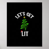 クリスマスの楽しいお酒の飲み会 Let's Get Lit ポスター (正面)