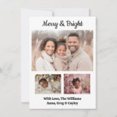 クリスマスの楽しいひとときを祝う フェスティブ ファミリー フォト クリスマス (正面)