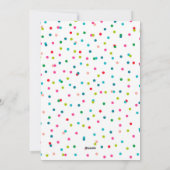 クリスマスの楽しいカラフルな写真 シーズンカード (裏面)