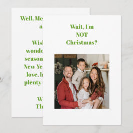 クリスマスの楽しいテキスト写真 シーズンカード
