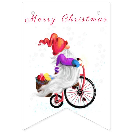 クリスマスの楽しいバントのフラッグとギフトの格言 バンティングフラッグ (第1の旗)